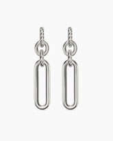 Lexington Double Link Drop Earrings in Sterling Silver, 53mm